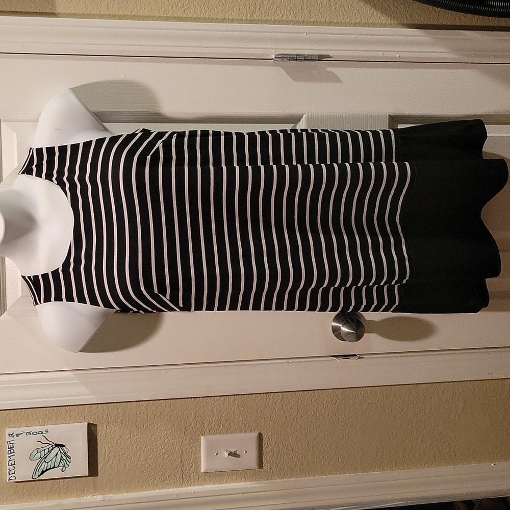 George striped dress size M